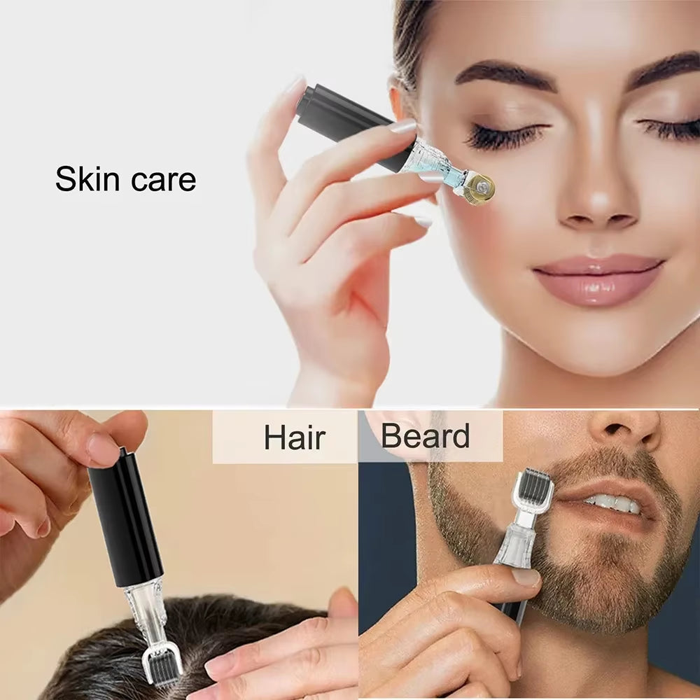 105 New Skin Hydration Roller Micro Infusion System Oil Delivery Lip Plumper Face Brow Hair Scalp Serum Applicator Beauty Tool