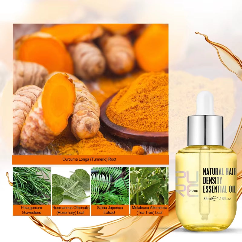 Hair Growth Oil Ginger Essence Fast Growing Hair Products Scalp Treatment Hair Care Set