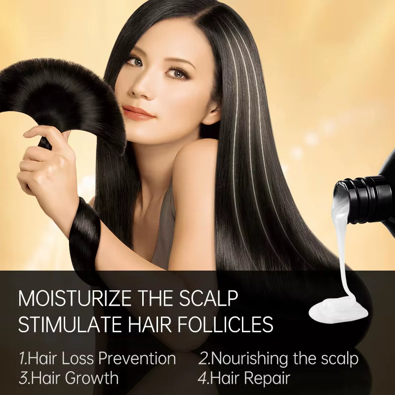 Biotin Hair Shampoo Smoothing Repair Damaged Frizz Hair Argan Oil Scalp Treatment Hair Care Products