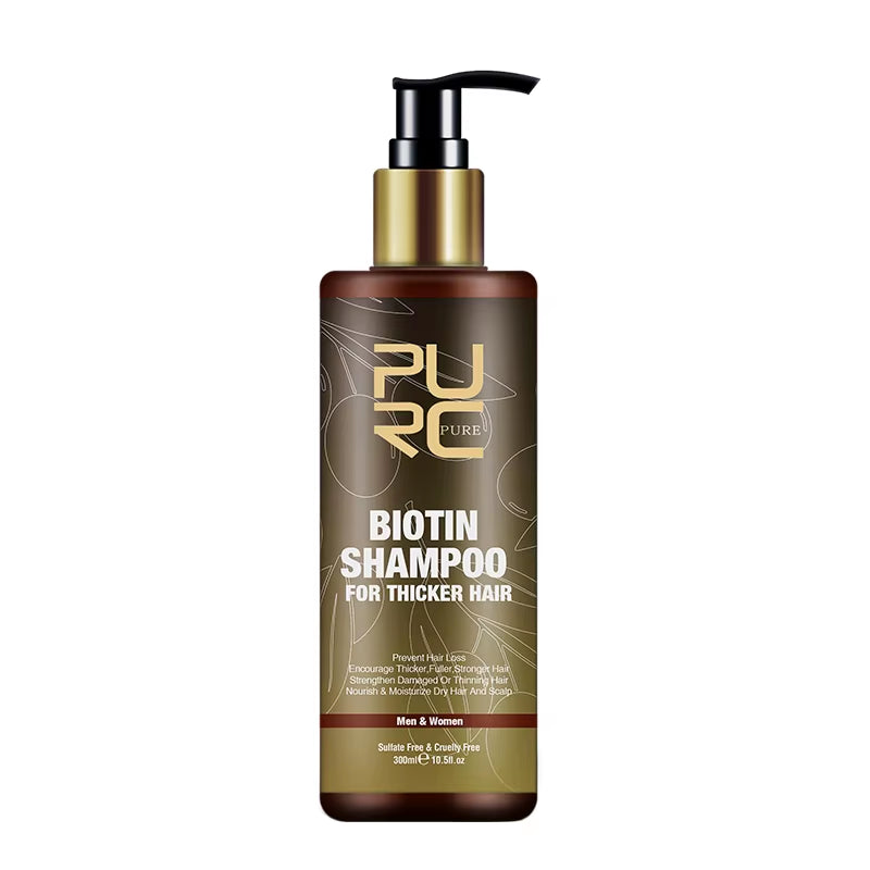 Biotin Hair Shampoo Smoothing Repair Damaged Frizz Hair Argan Oil Scalp Treatment Hair Care Products