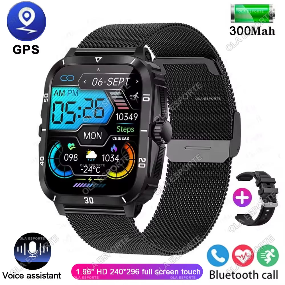 Original Men Smart Watch Bluetooth Call GPS BT Call Fitness Clock 3ATM IP68 Waterproof Sports Smartwatch for Xiaomi Android 2025