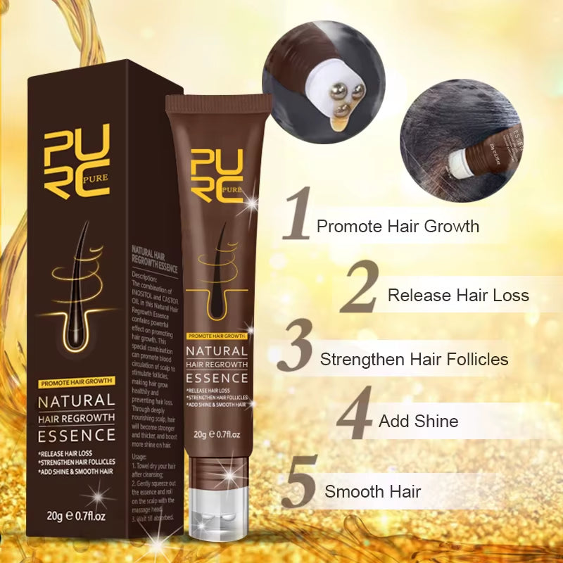 Hair Growth Oil Ginger Essence Fast Growing Hair Products Scalp Treatment Hair Care Set