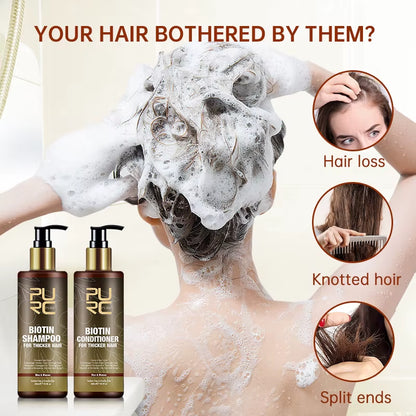 Biotin Hair Shampoo Smoothing Repair Damaged Frizz Hair Argan Oil Scalp Treatment Hair Care Products